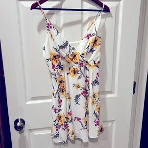 Express Sunflower Print Dress Size Small